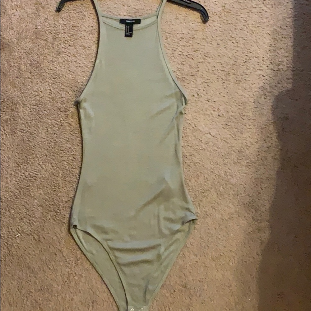 Forever21 olive green body suit